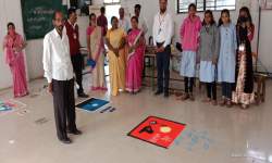 राजर्षी छत्रपती शाहू कॉलेज कदमवाडी रोड,कोल्हापूर येथे राष्ट्रीय सेवा योजना+2 विभागांतर्गत आजादी का अमृत महोत्सव निमित्त विविध स्पर्धांचे आयोजन करण्यात आले