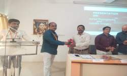 Felicitation of Resource Person og Lead College Workshop organized by the Dept. of Geography