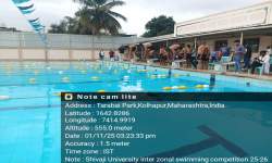 SUCCESSFULLY ORGANISING SHIVAJI UNIVERSITY INTER-ZONAL SWIMMING & DIVING COMPETITIONS