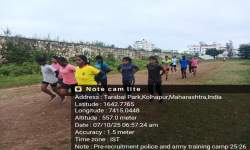 SUCCESSFULLY ORGANISING POLICE AND ARMY PRE – RECRUITMENT TRAINING CAMP PHOTO