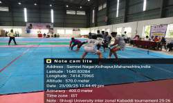 SUCCESSFULLY ORGANIZED SHIVAJI UNIVERSITY INTER-ZONAL KABADDI (MEN) TOURNAMENT