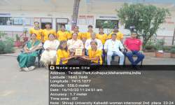 Our College 2nd Place Winner Team Shivaji University Inter-Zonal Kabaddi (Women) Tournament 23-24 Group Photo