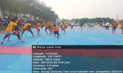 successfully participated in Shivaji University Inter-Zonal Kabaddi (Men) Tournament 23-24 match photo