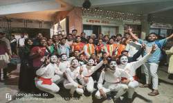 Participation of students in youth festival organized by Shivaji University, Kolhapur