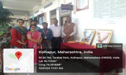 Principal Dr. R.S. Dubal Paying Homage to Swami Vivekananda and Rajmata Jijau on the Occasion of their Birth Anniversary