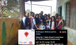 Visit to primary School and gifting books, sports material to school on the occasion of Children's Day