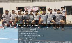 SUCCESSFULLY ORGANIZED SHIVAJI UNIVERSITY INTER-ZONAL KABADDI (MEN) TOURNAMENT WINNER PHOTO