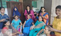 Department of Sociology Beauty Parlour Course- Appling FACIAL to Trainee