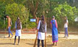 Cleanliness drive in College Campus
