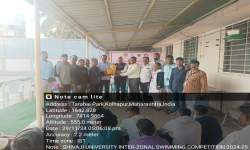 SUCCESSFULLY ORGANISING SHIVAJI UNIVERSITY INTER-ZONAL SWIMMING & DIVING COMPETITIONS. WINNER PHOTO