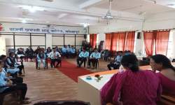 Organization of Sports related quiz on occassionof Karmaveer Jayanti by Department of Physical Education