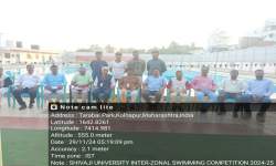 SUCCESSFULLY ORGANISING SHIVAJI UNIVERSITY INTER-ZONAL SWIMMING & DIVING COMPETITIONS. GROUP PHOTO