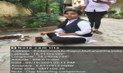 Organization of Clay Modeling Competition by Department of Physical Education, Cultural Committee and IQAC on the occasion of Karmaveer Bhaurao Patil Birth Anniversary